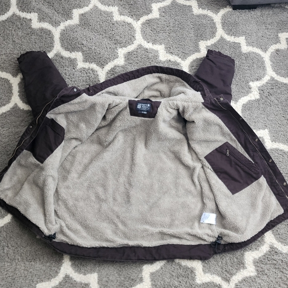 Carhartt Men's Sherpa-Lined Utility Jacket - Relaxed Fit - Washed Duck - Picture 6 of 8